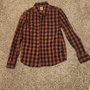 Boys buttonu checkered shirt